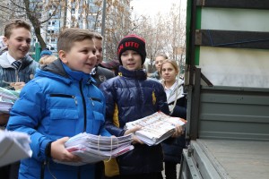 Руководитель Департамента природопользования Антон Кульбачевский провел урок, посвященный переработке бумаги